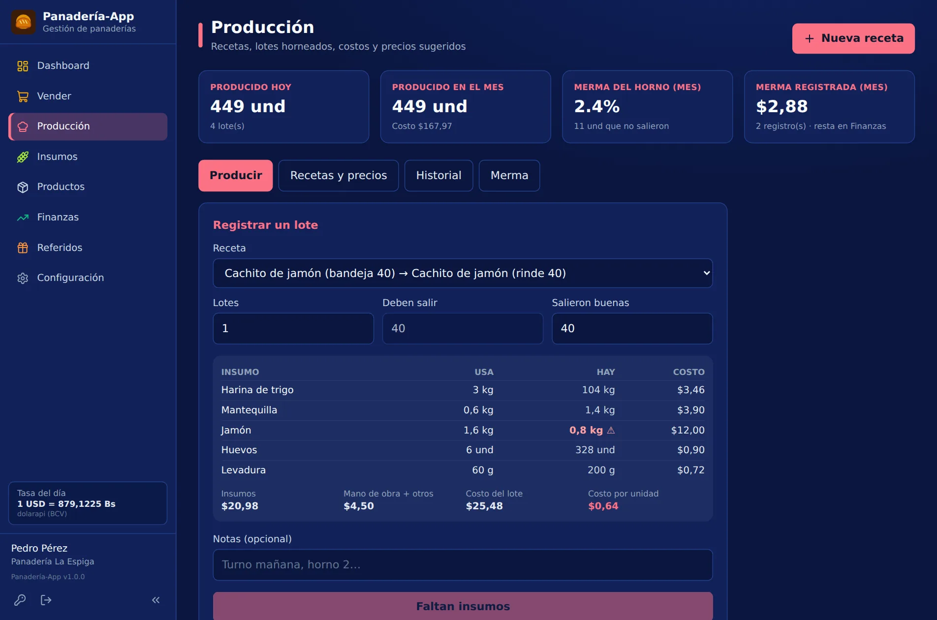 Módulo Producción